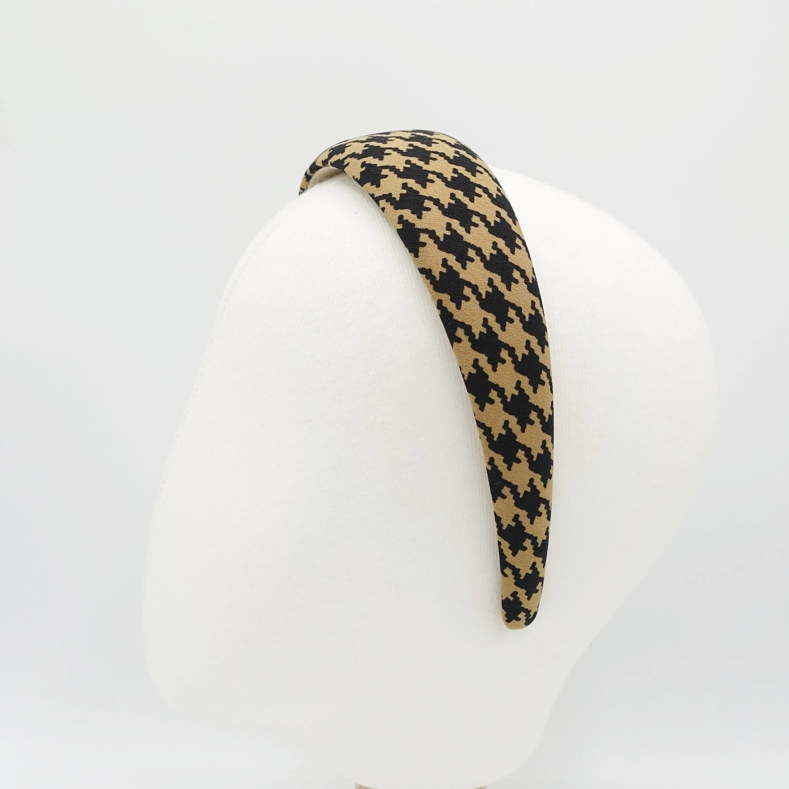 lightly padded houndstooth check headband simple Autumn headband