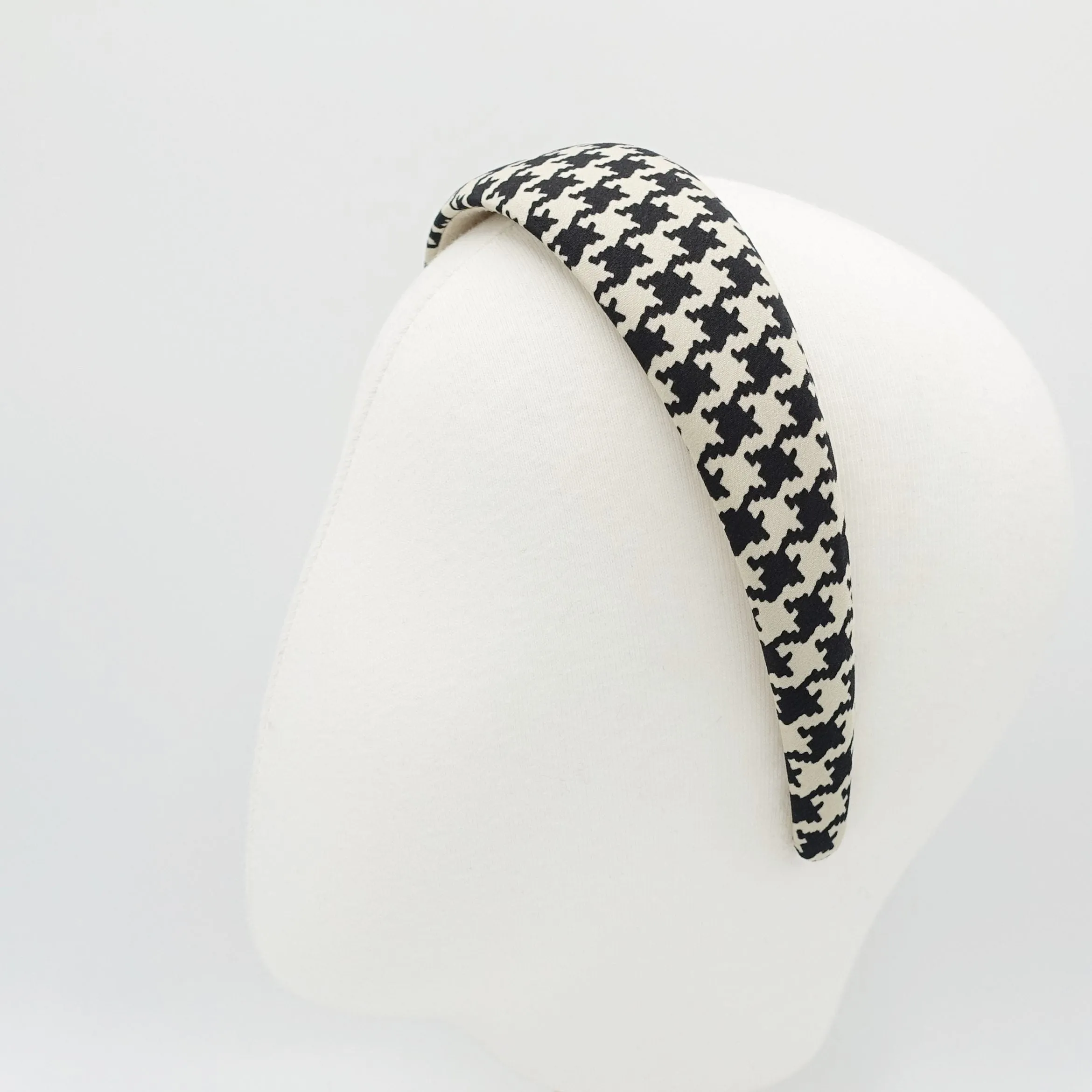 lightly padded houndstooth check headband simple Autumn headband