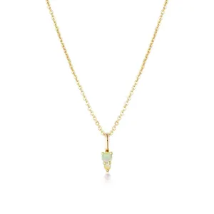 Linda Tahija Binary Gemstone Necklace, Opal, Gold or Silver