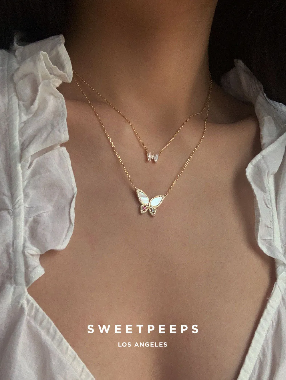 Magical Butterfly Opal Necklace