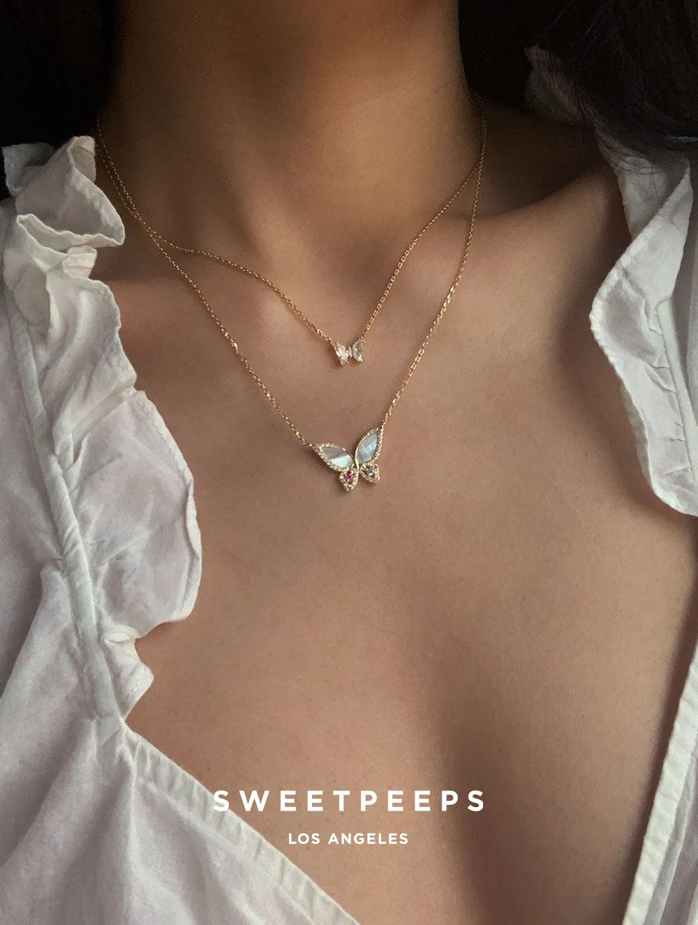 Magical Butterfly Opal Necklace