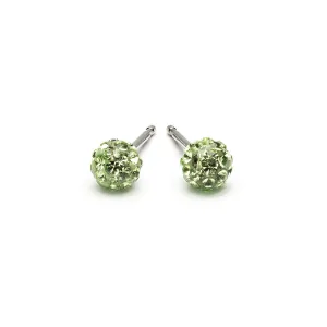 Mini Peridot Pave Earrings