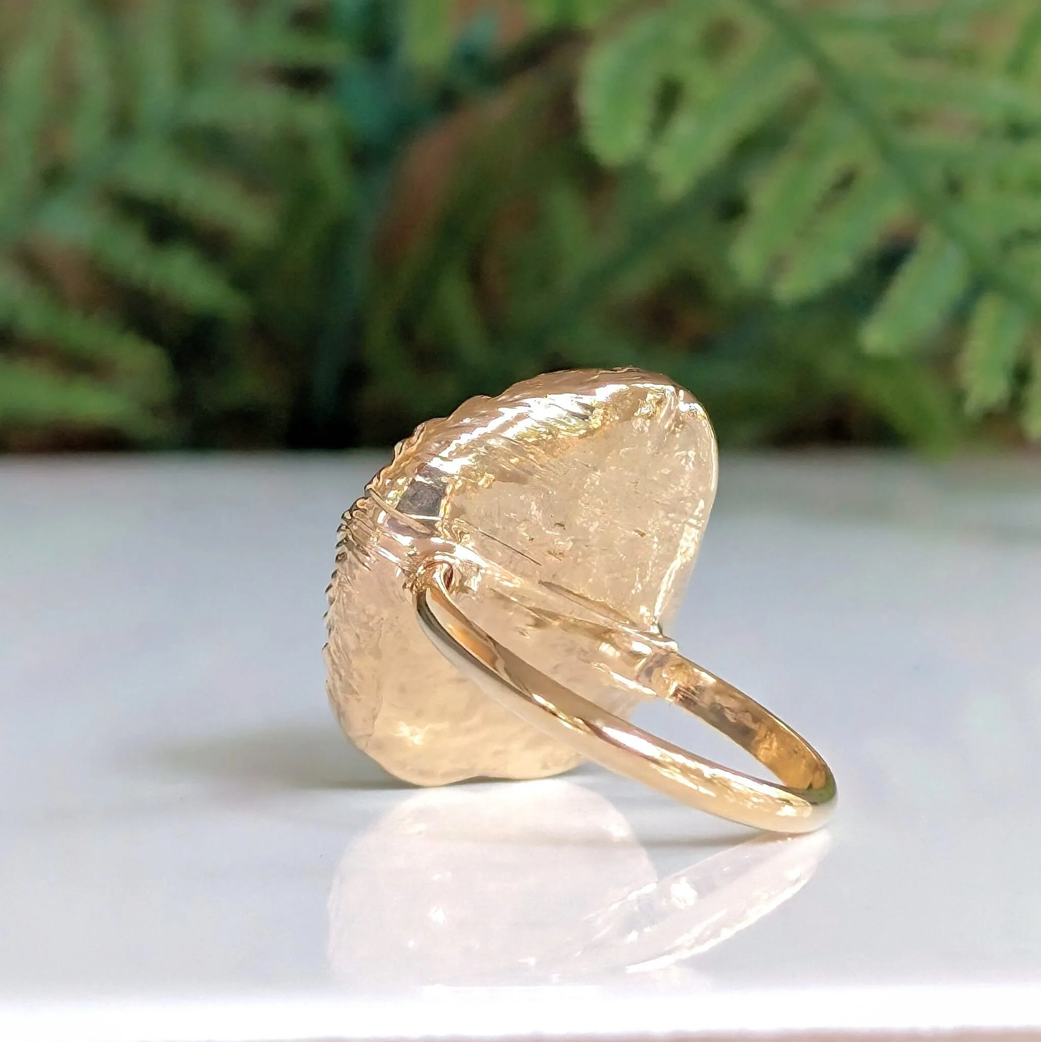 Mother of Pearl Kintsugi ring