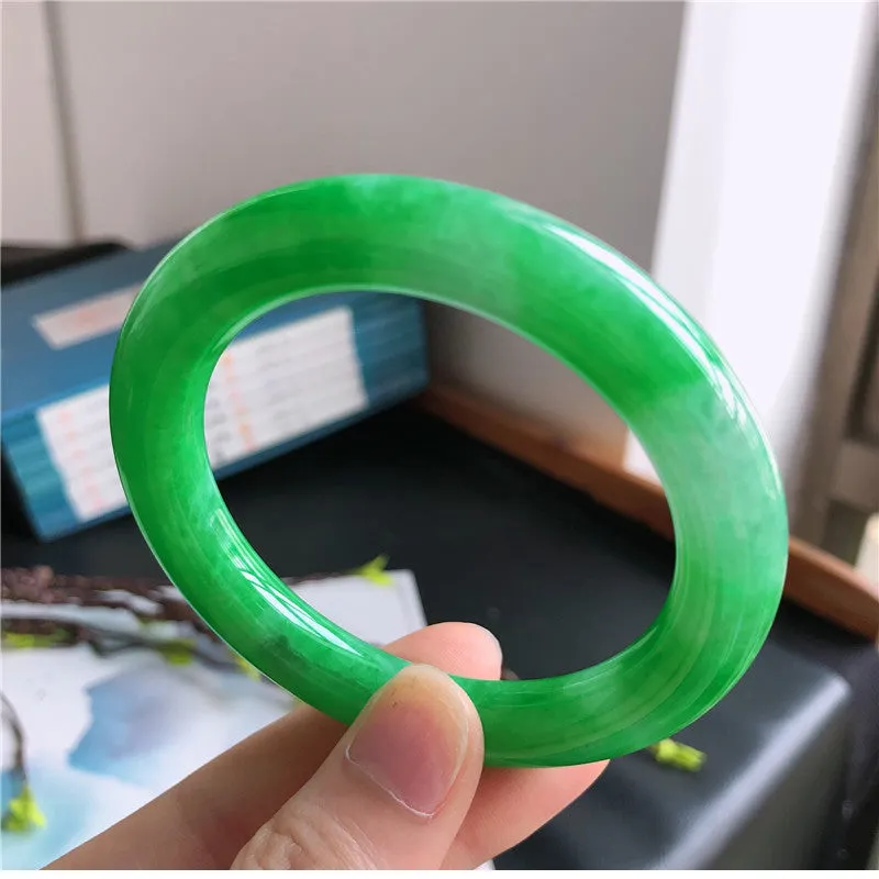 Natural Jade Bangle Jadeite Bangle Internal Diameter 57mm B1031905