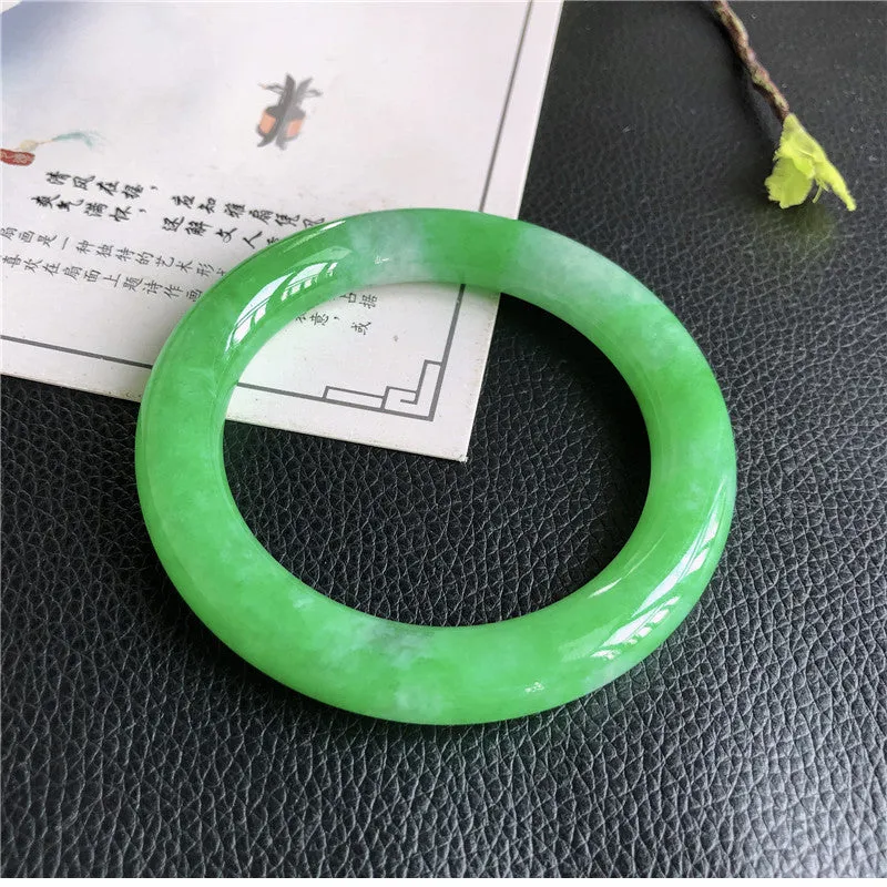 Natural Jade Bangle Jadeite Bangle Internal Diameter 57mm B1031905