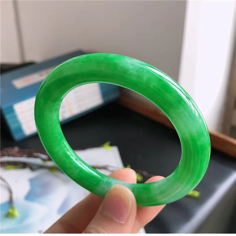 Natural Jade Bangle Jadeite Bangle Internal Diameter 57mm B1031905