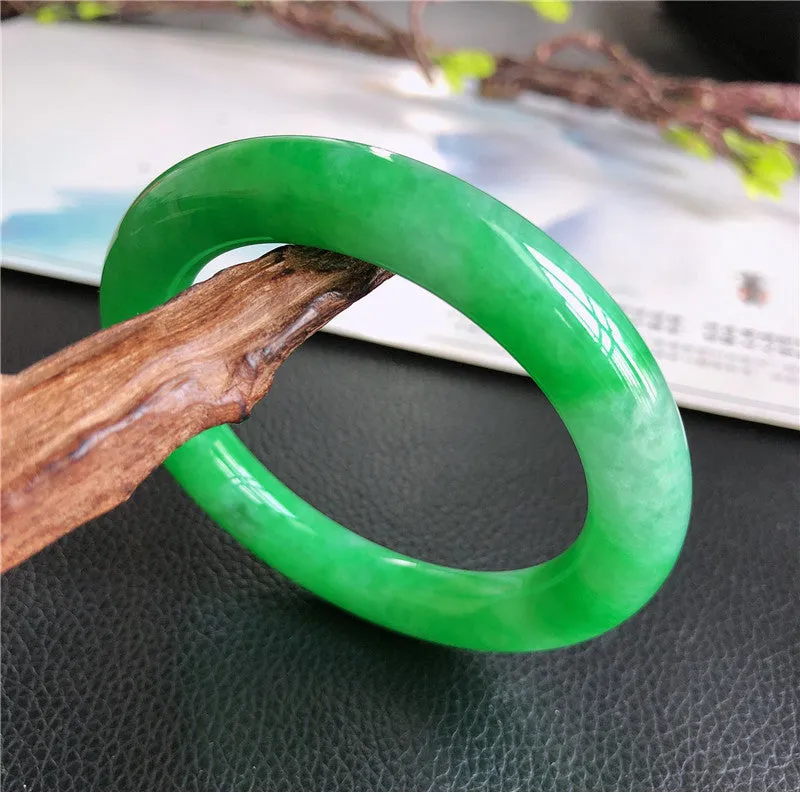 Natural Jade Bangle Jadeite Bangle Internal Diameter 57mm B1031905