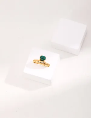 Natural Lapis Lazuli / Malachite Ring