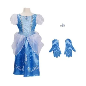 New - Disney Princess Cinderella Majestic Dress with Bracelet and Gloves