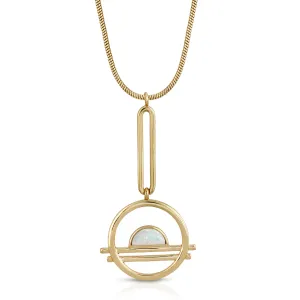 Ocean Drive Pendulum Necklace - Opal