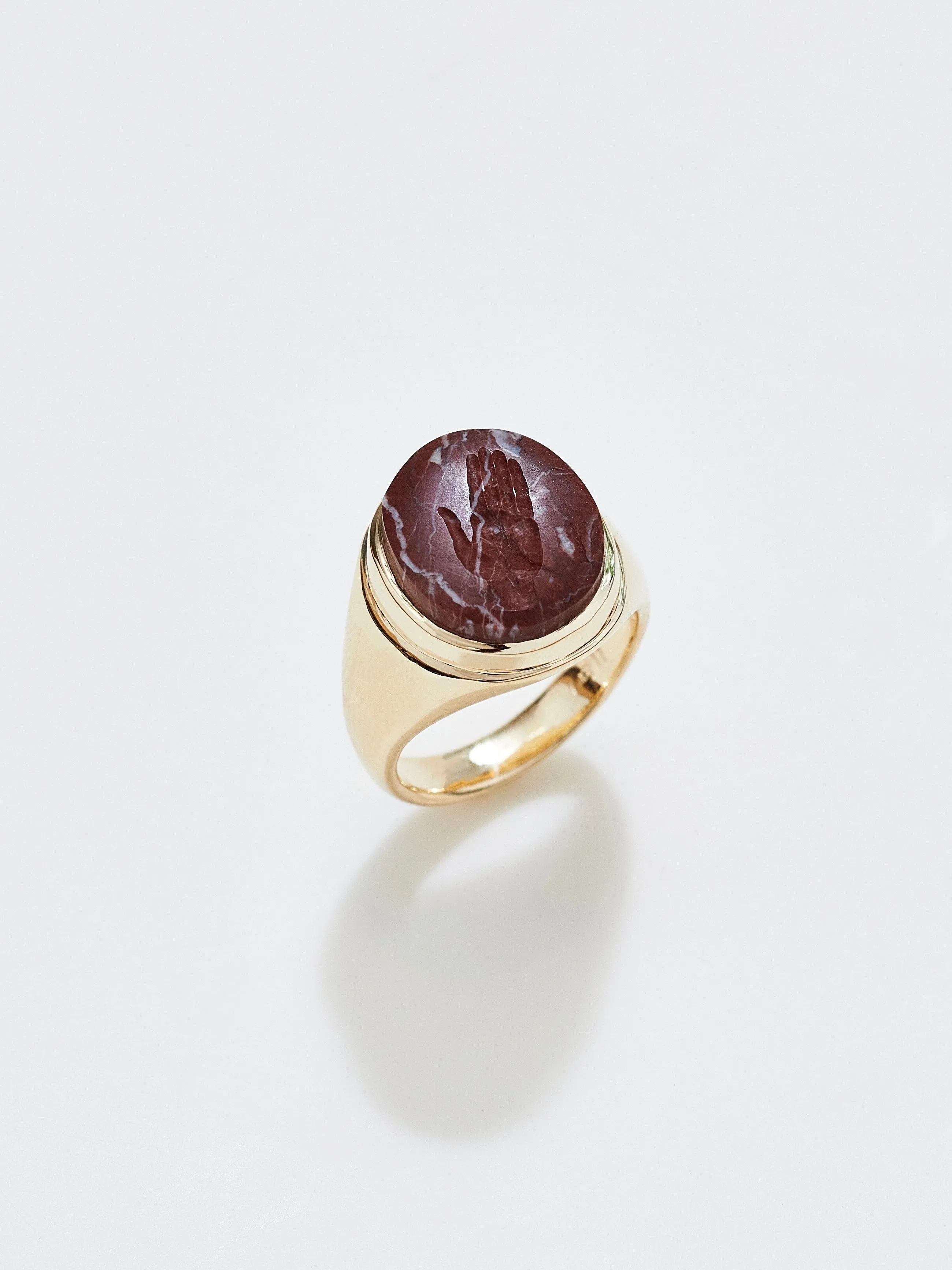 Open Palm Intaglio Ring