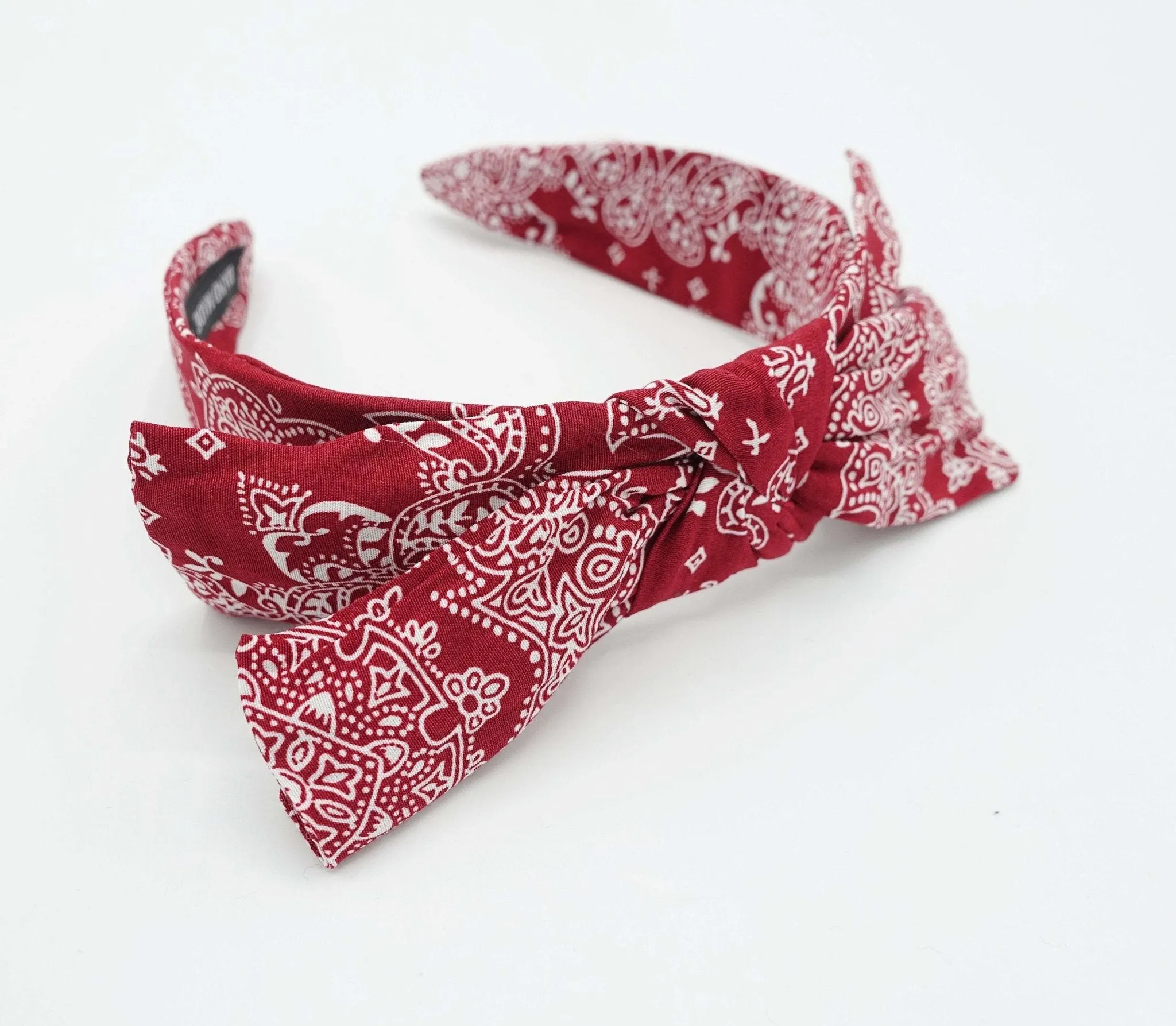 paisley wired bow headband layered bow hairband woman hair accessory for women