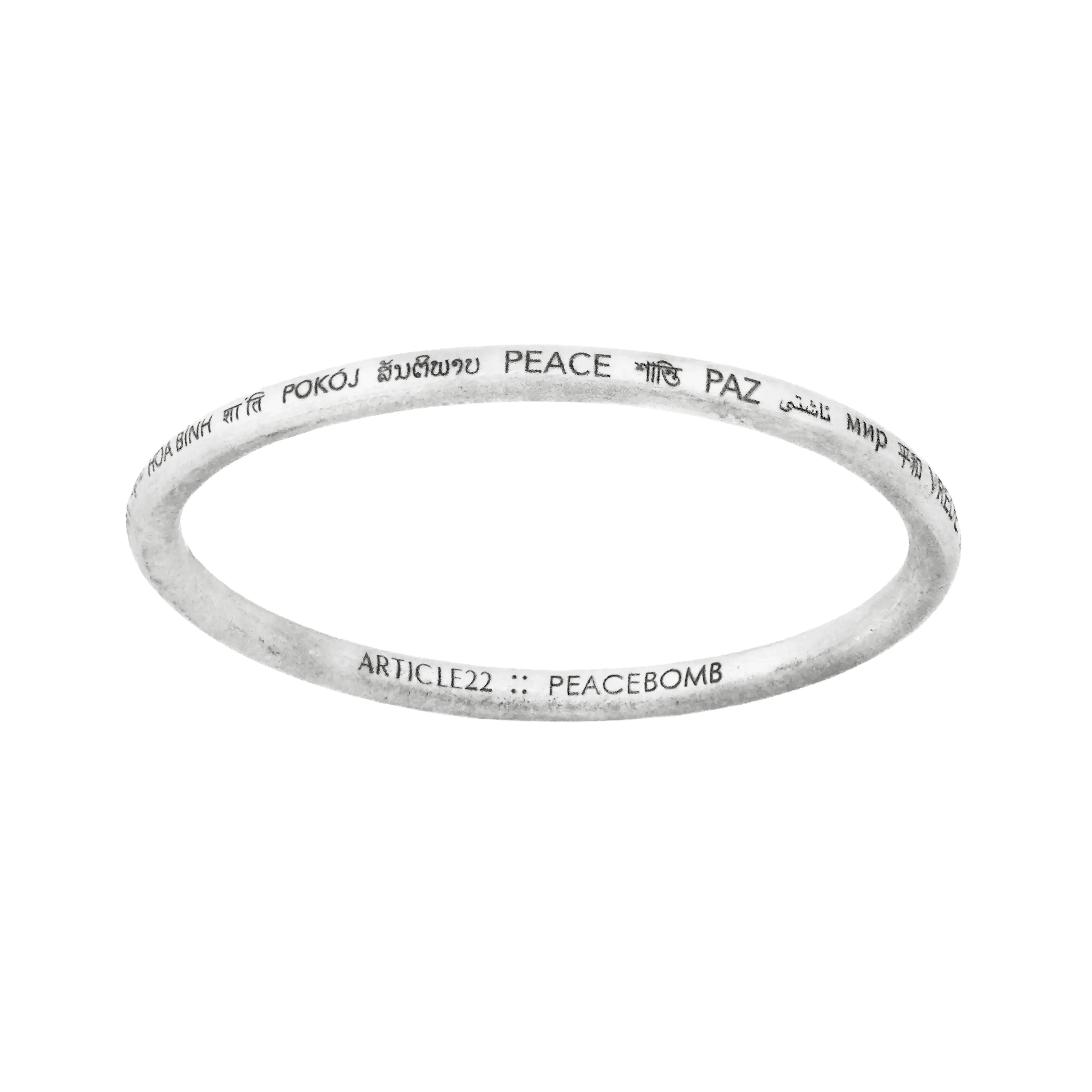 PEACE ALL AROUND BANGLE - CORE COLLABORATION