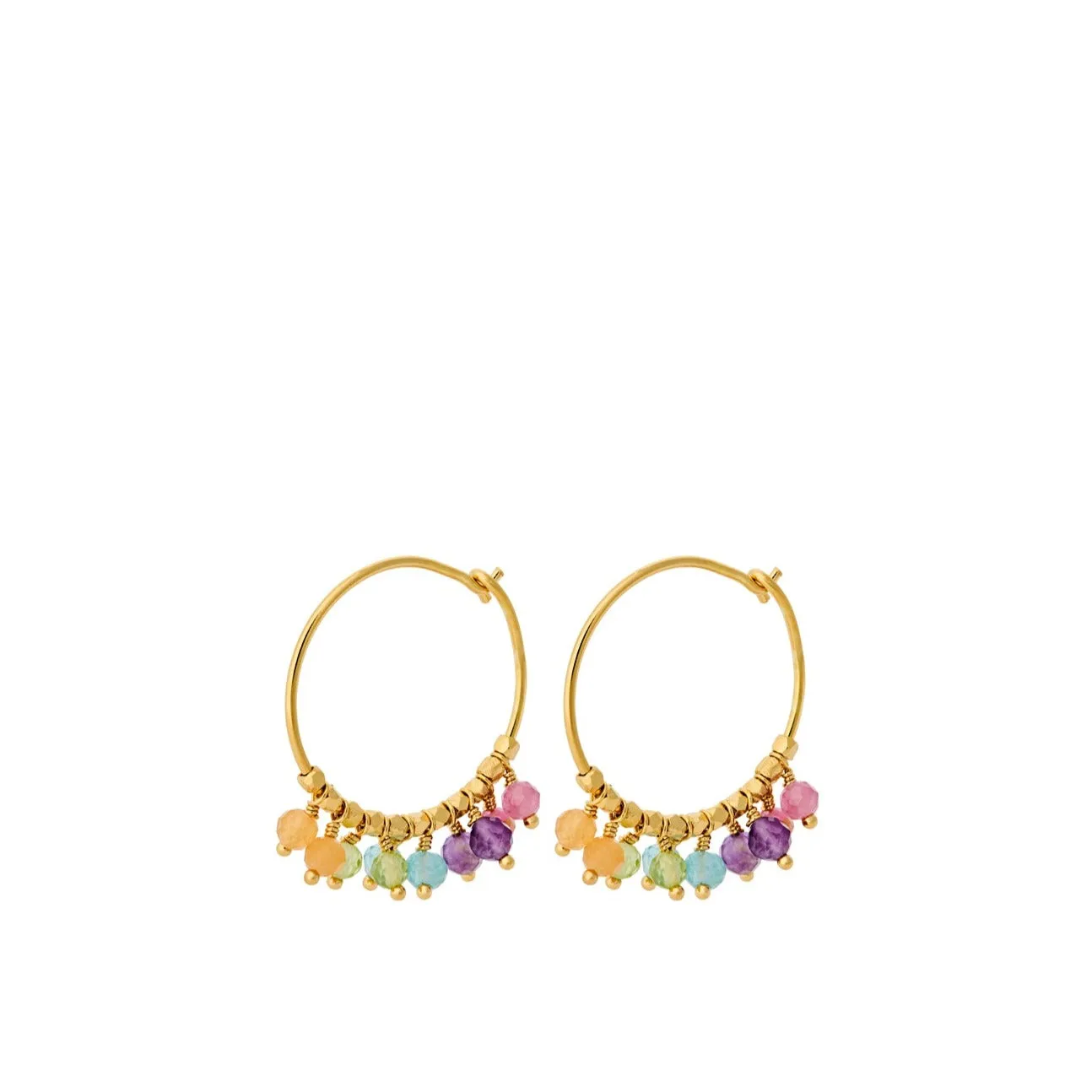 Rainbow Hoops - Gold - Pernille Corydon