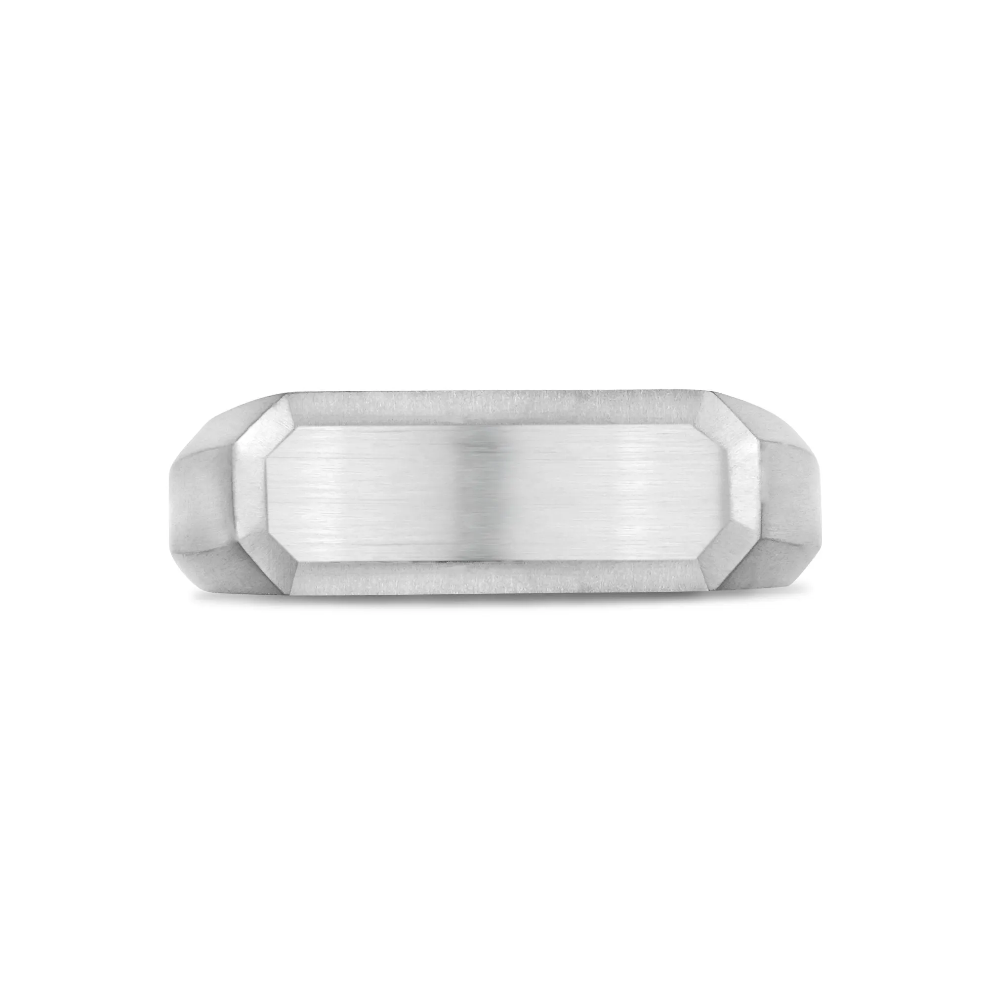 Rectangle Matte Signet Ring