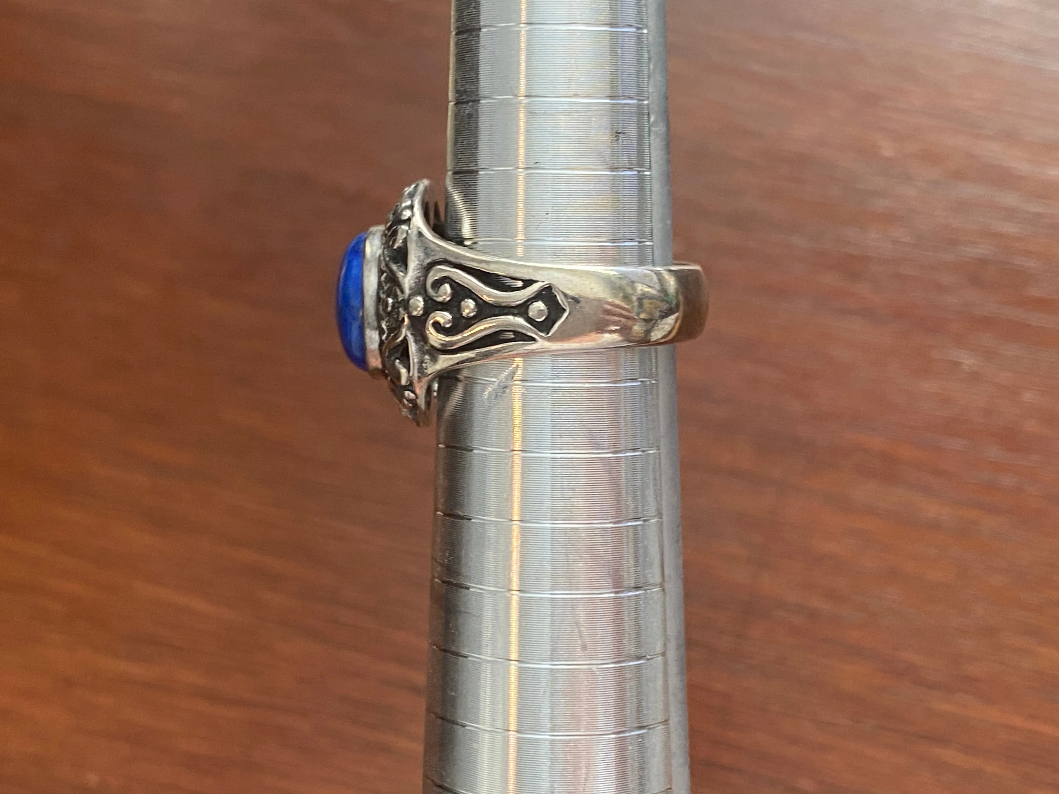 Relios by Carolyn Pollack Sterling Silver 925 Blue Lapis Ring Sz 7