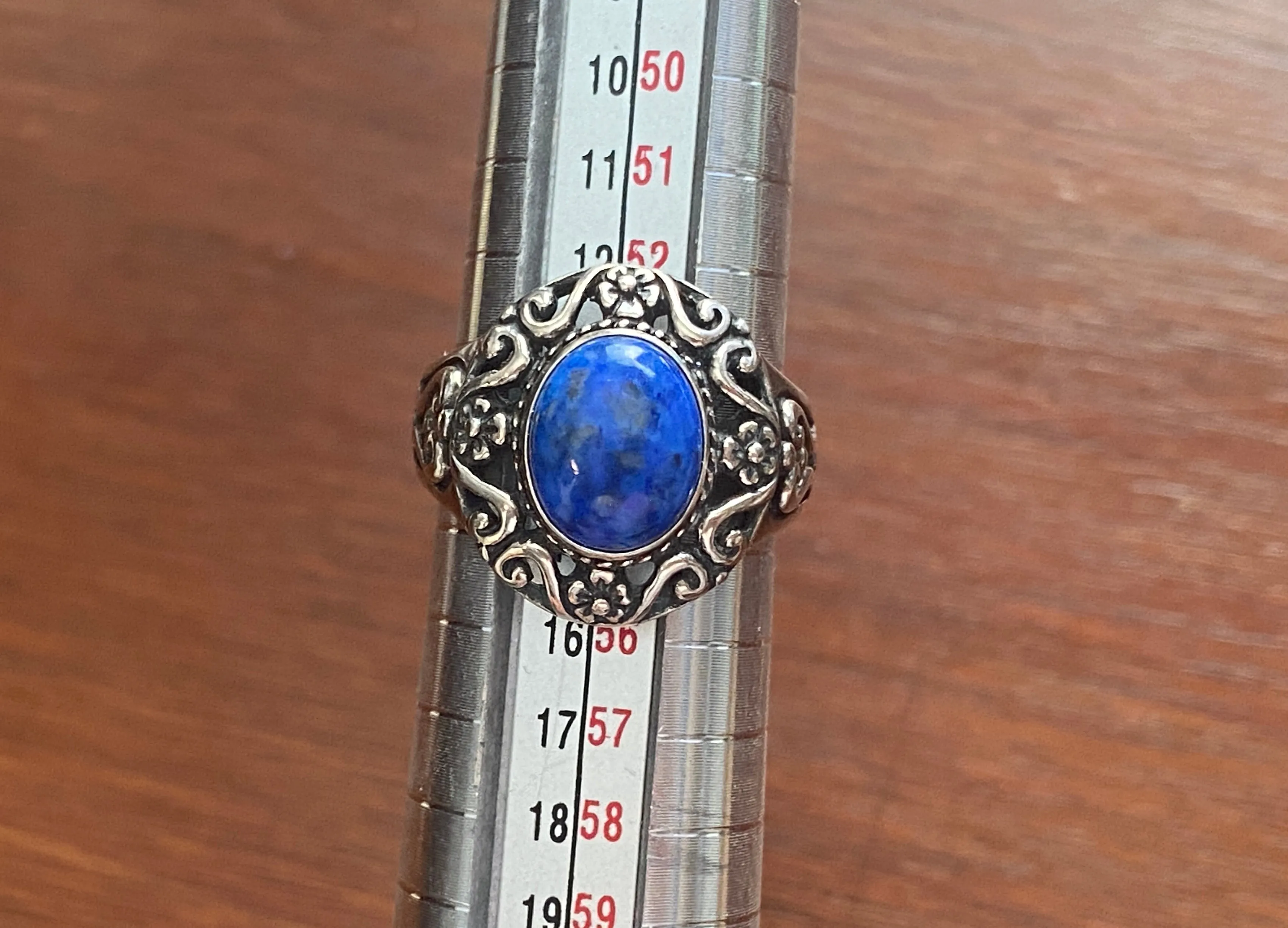 Relios by Carolyn Pollack Sterling Silver 925 Blue Lapis Ring Sz 7