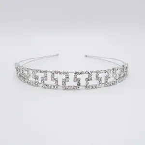 rhinestone maze headband double hairband bling hair accessory for women