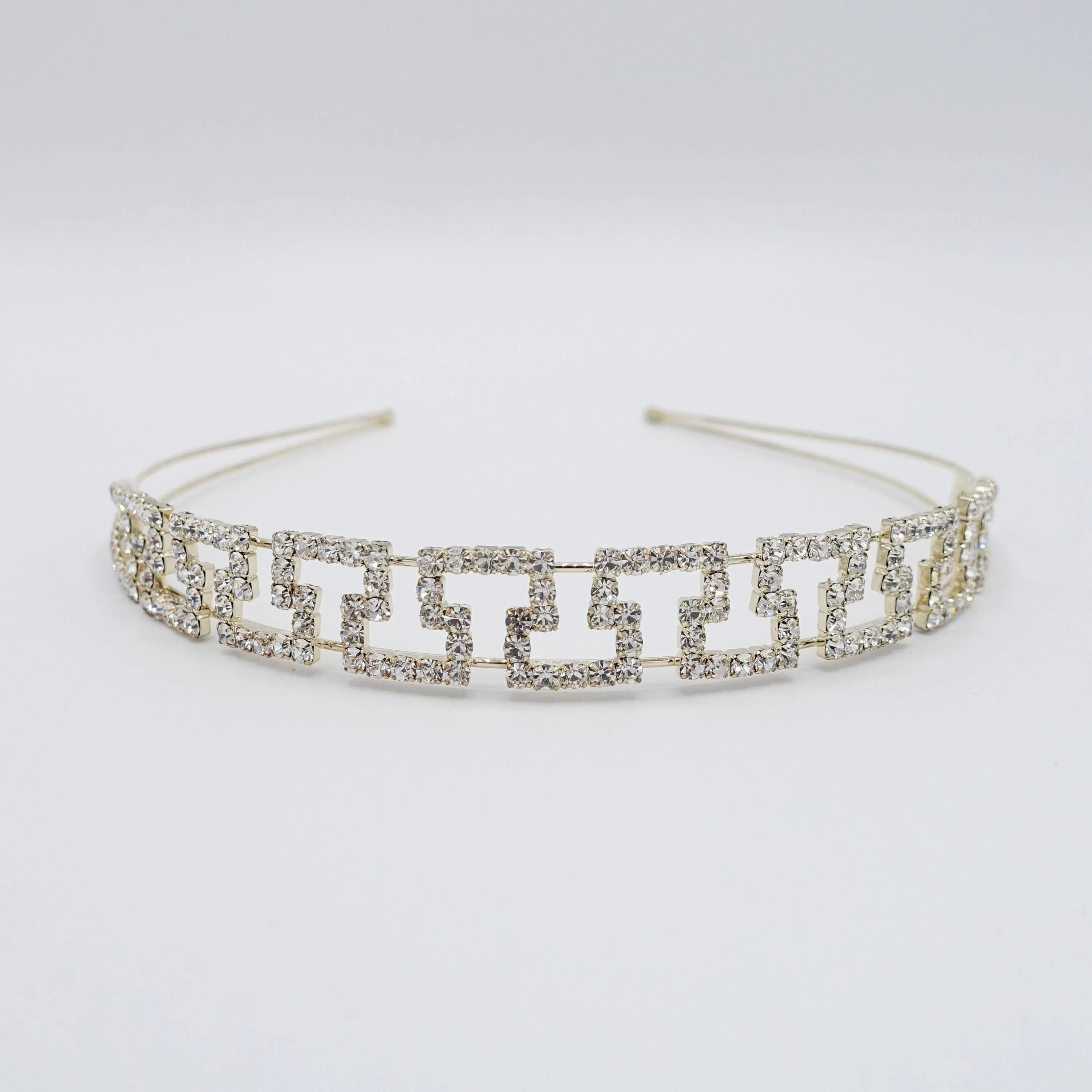 rhinestone maze headband double hairband bling hair accessory for women