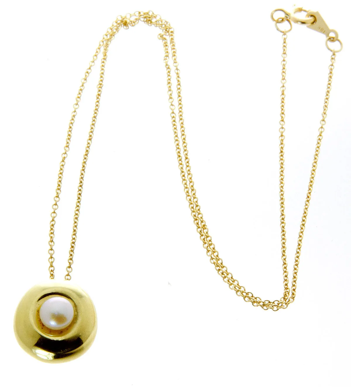 Robert Lee Morris 18kt Gold & Pearl Pendant