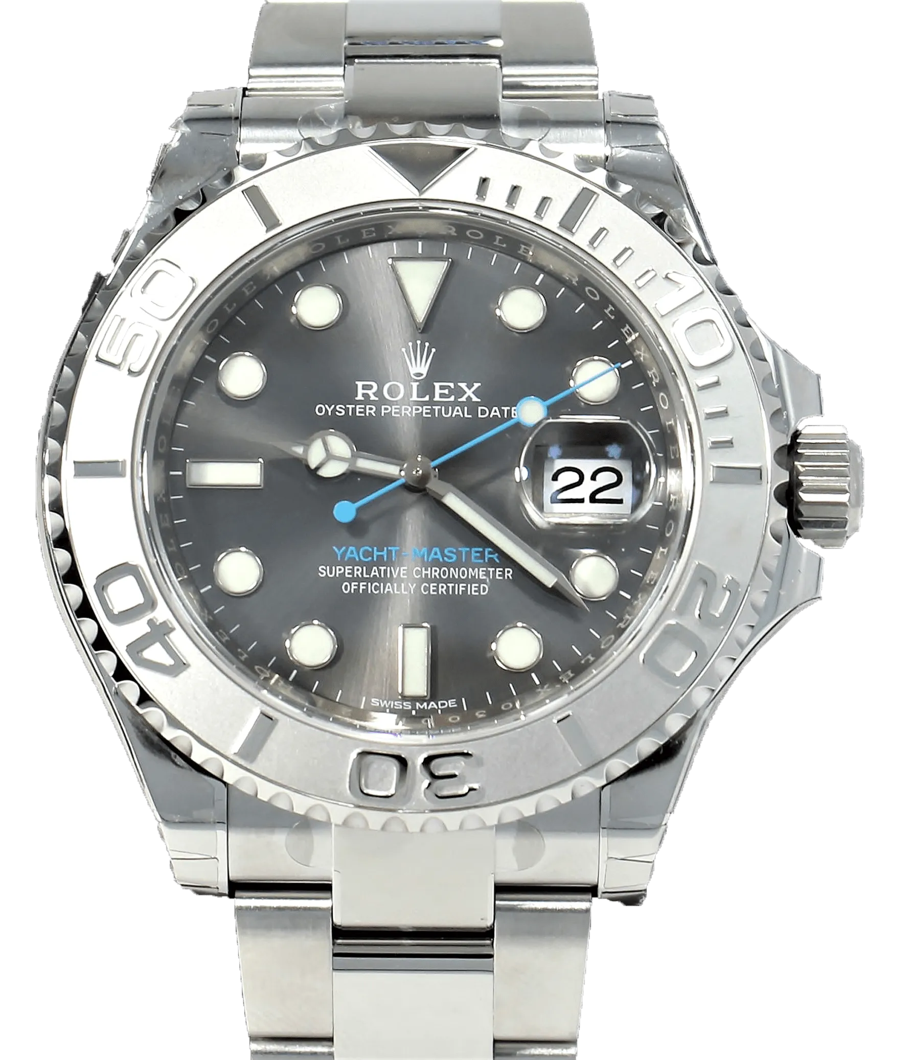 Rolex Yacht-Master 40mm Rhodium Dial 116622 DRHO UNWORN