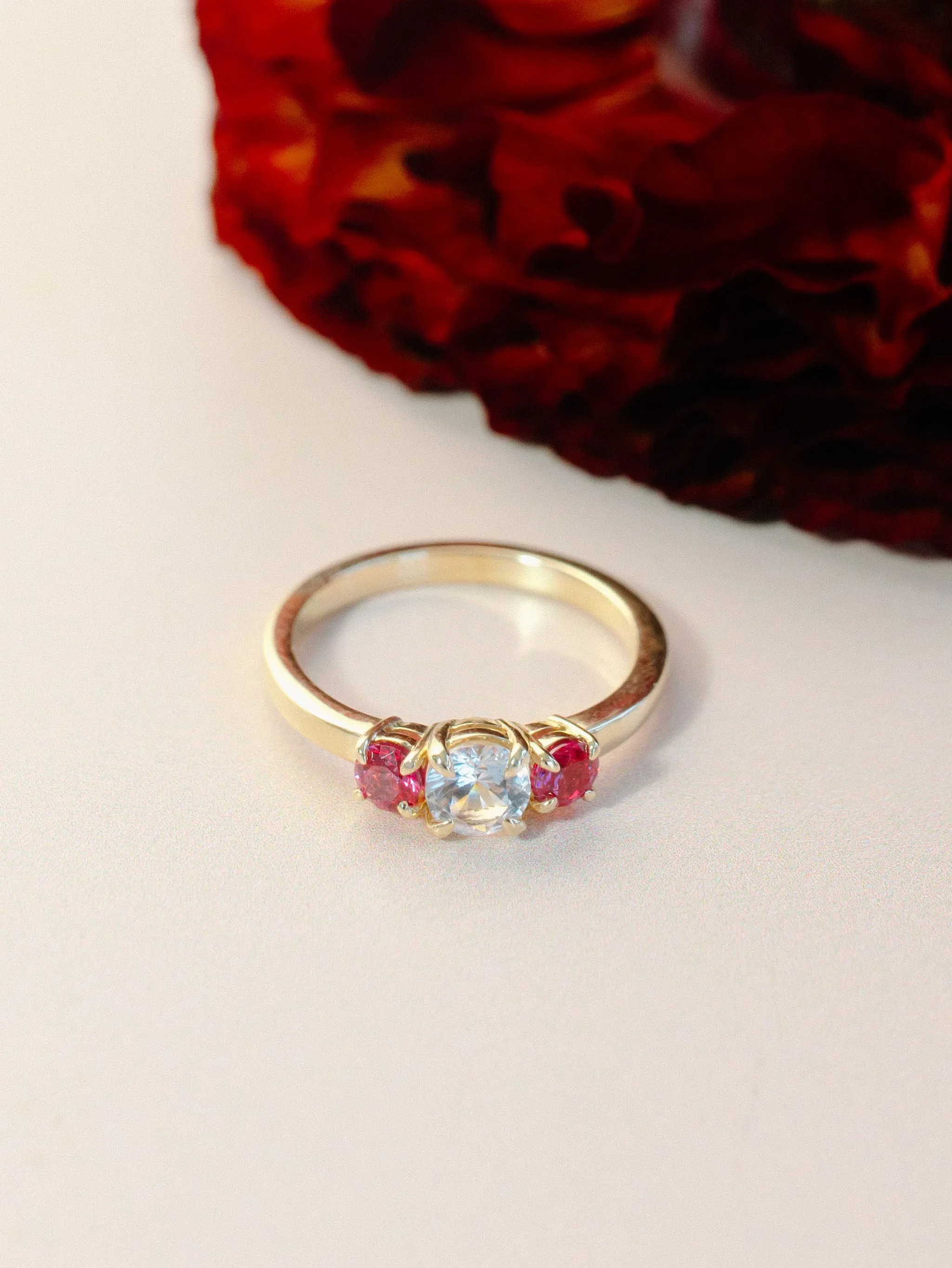 Sapphire & Ruby Cocktail Ring