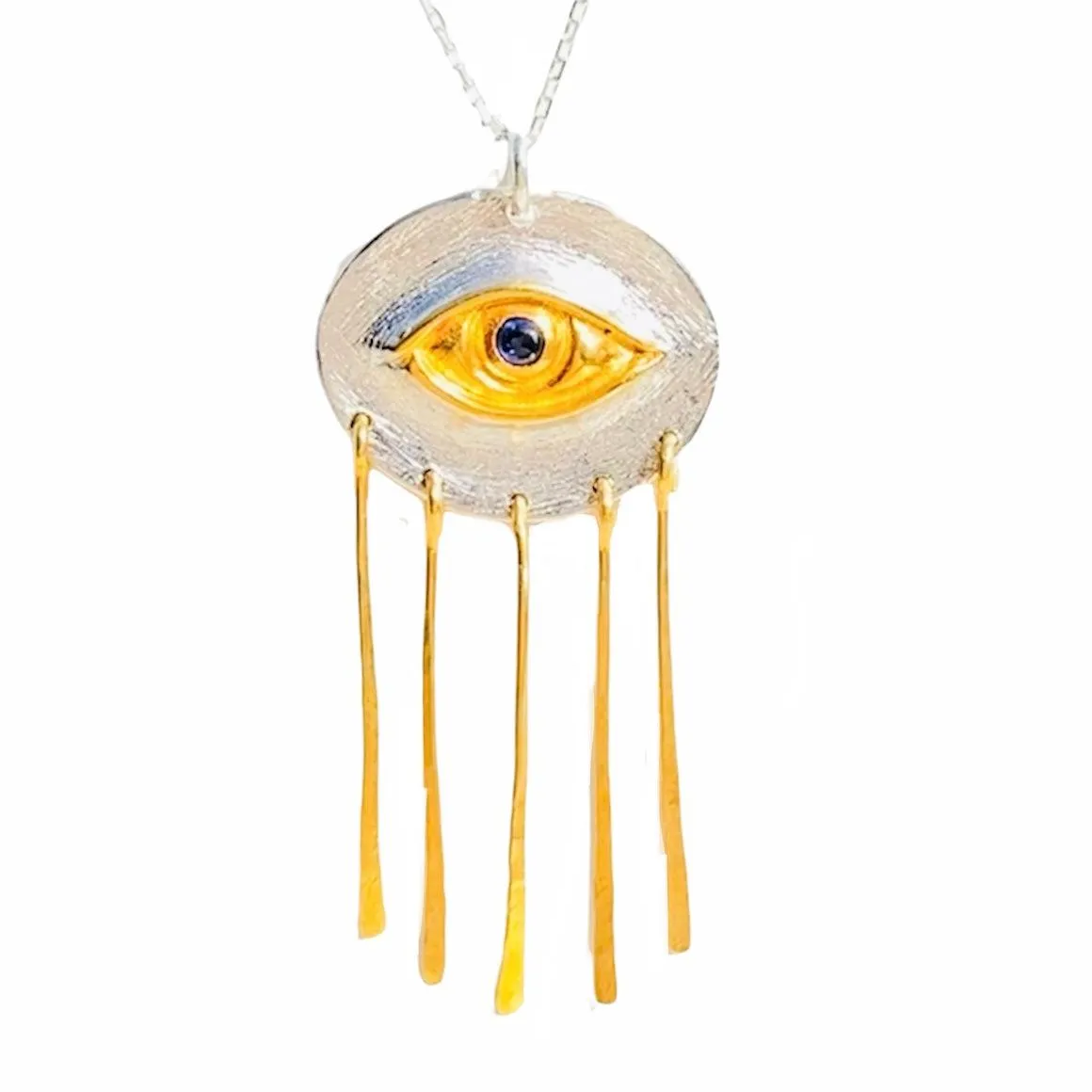 Sapphire Eye Necklace