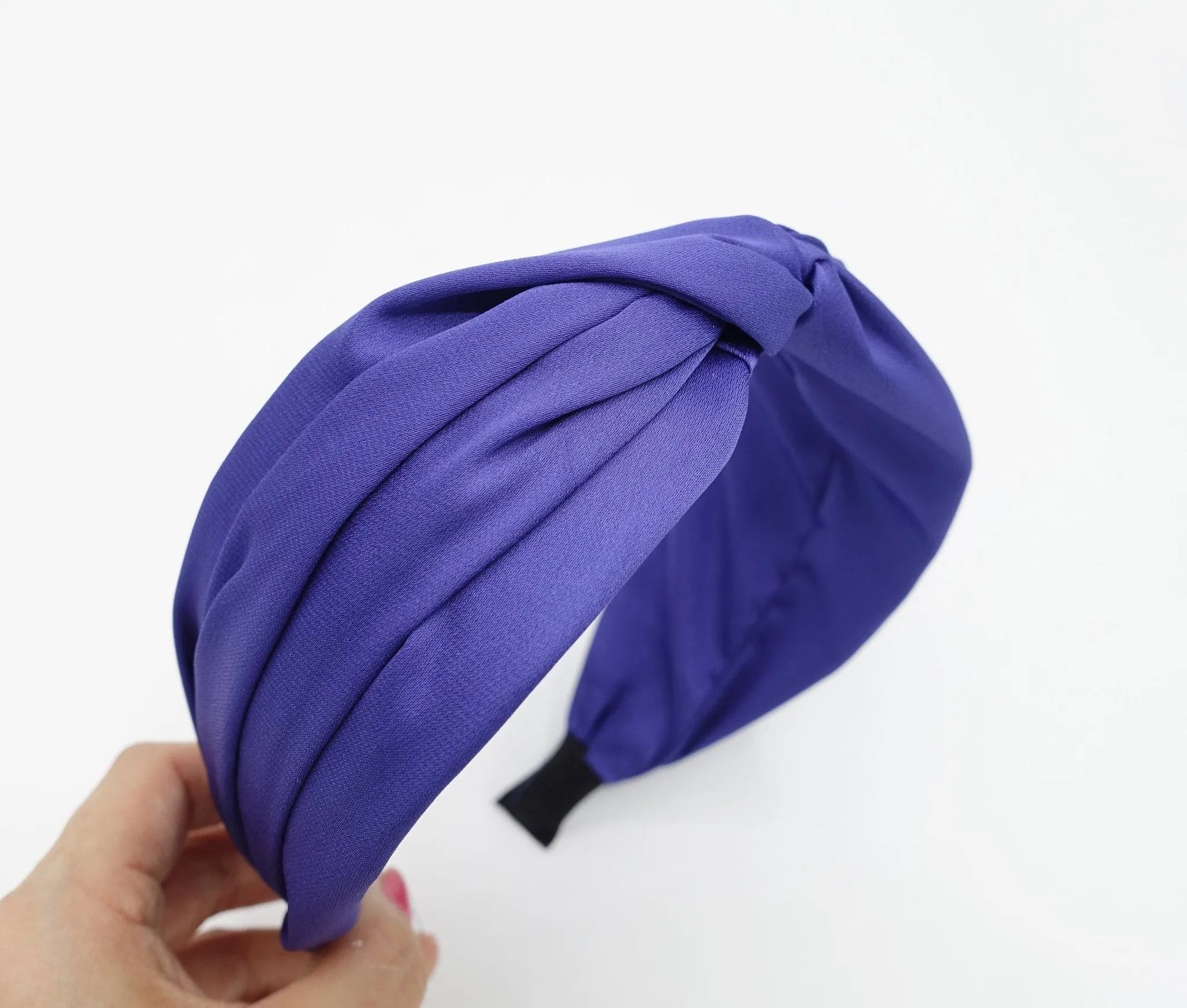 satin twist headband solid  hairband women hair accessory