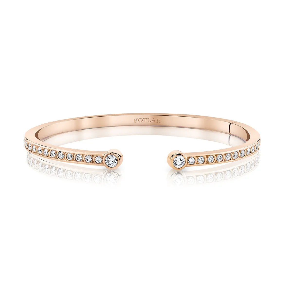 Scallop Artisan Diamond Pave Bangle