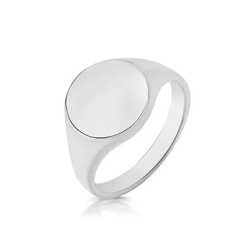 Silver 13mm Signet Ring