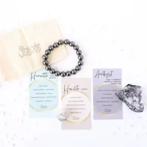 Sleep Aid Crystal Kit | Amethyst   Hematite   Howlite