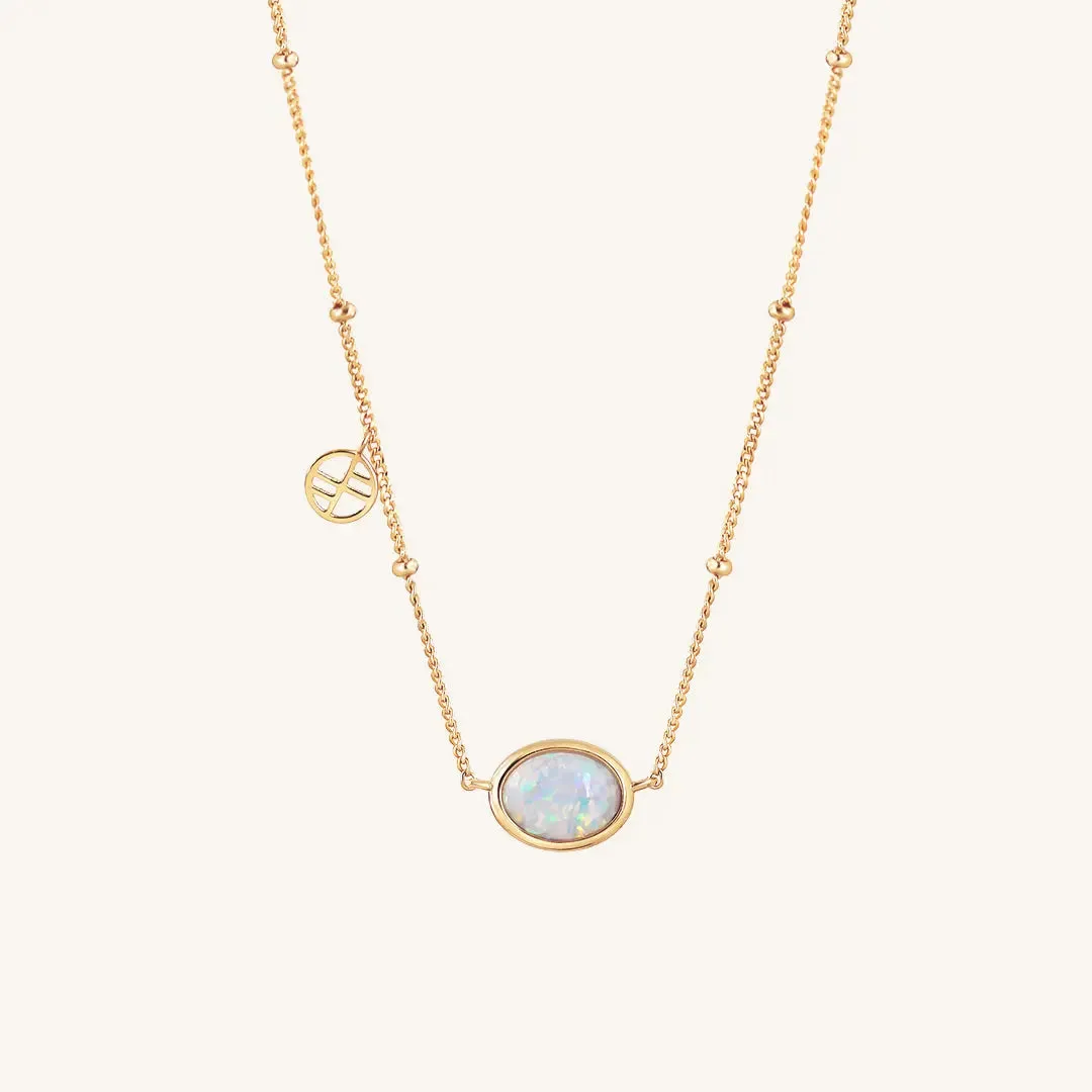 St Clair Created Opal Necklace