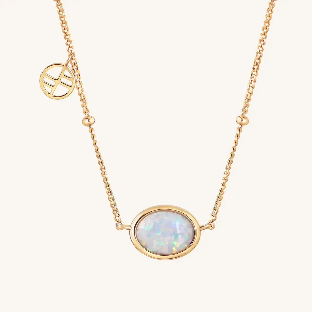 St Clair Created Opal Necklace