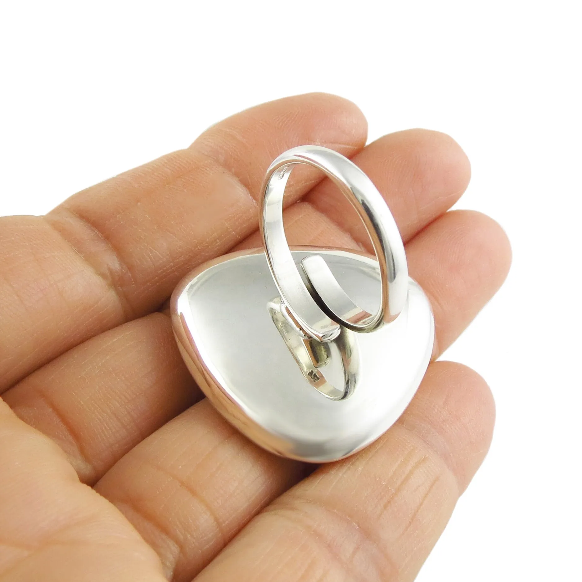 Sterling Silver Cocktail Ring for Women Adjustable Size