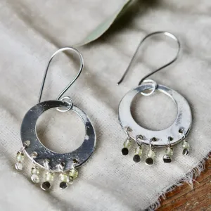 Stevie Earrings sterling silver  Peridot