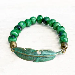 SwaziMUD™ Green Leaf Bracelets