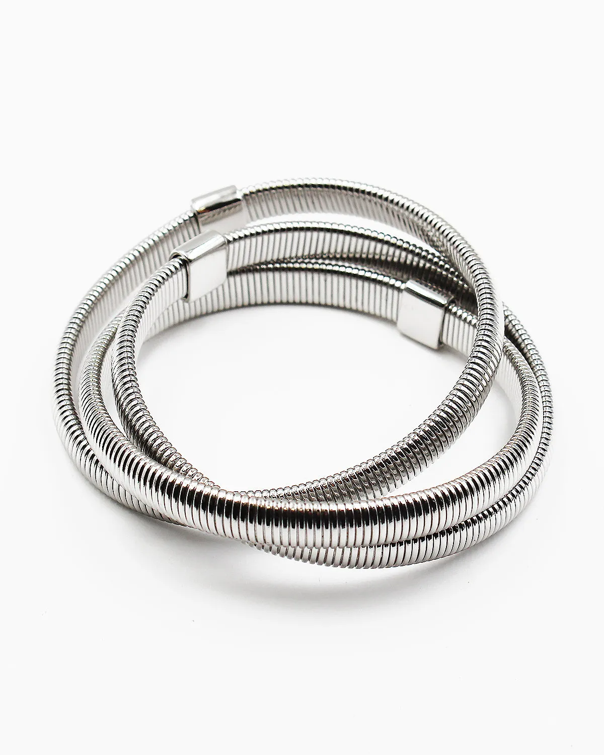 Triple Layered Metal Wire Bracelet