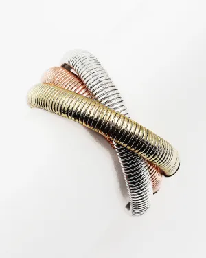 Triple Layered Metal Wire Bracelet