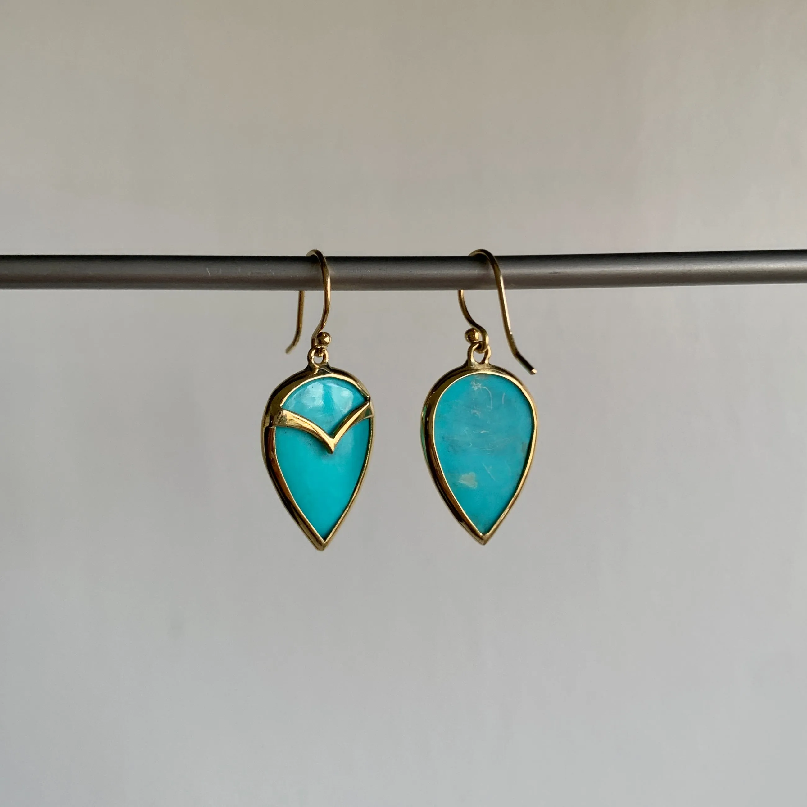 Turquoise Owl Earrings