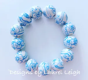 Wedgwood Blue Chinoiserie Floral Bracelet