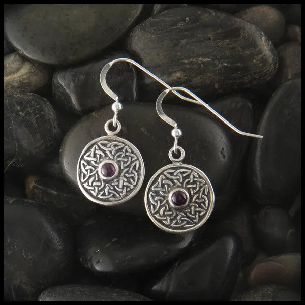 Wheel of Life Earrings in Sterling Silver