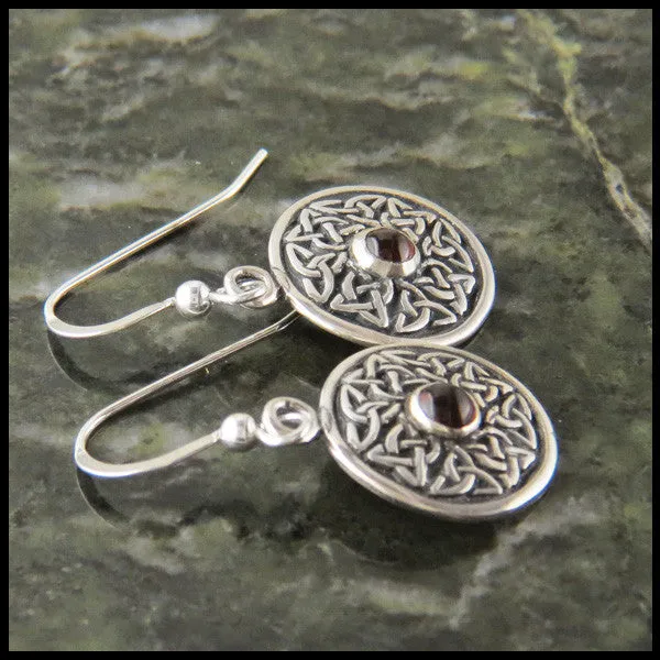 Wheel of Life Earrings in Sterling Silver