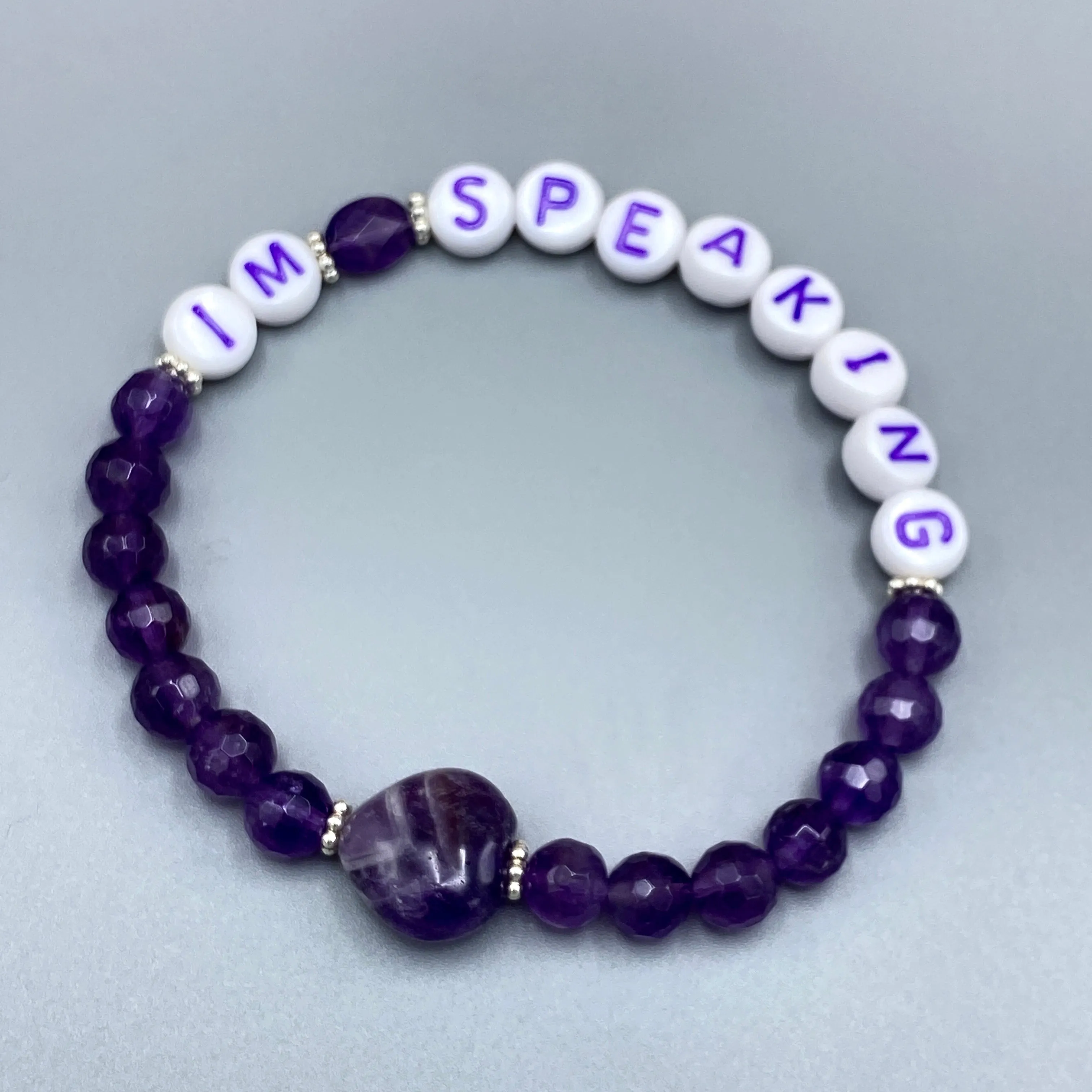 Women's "I'M SPEAKING" Gemstone Bracelets