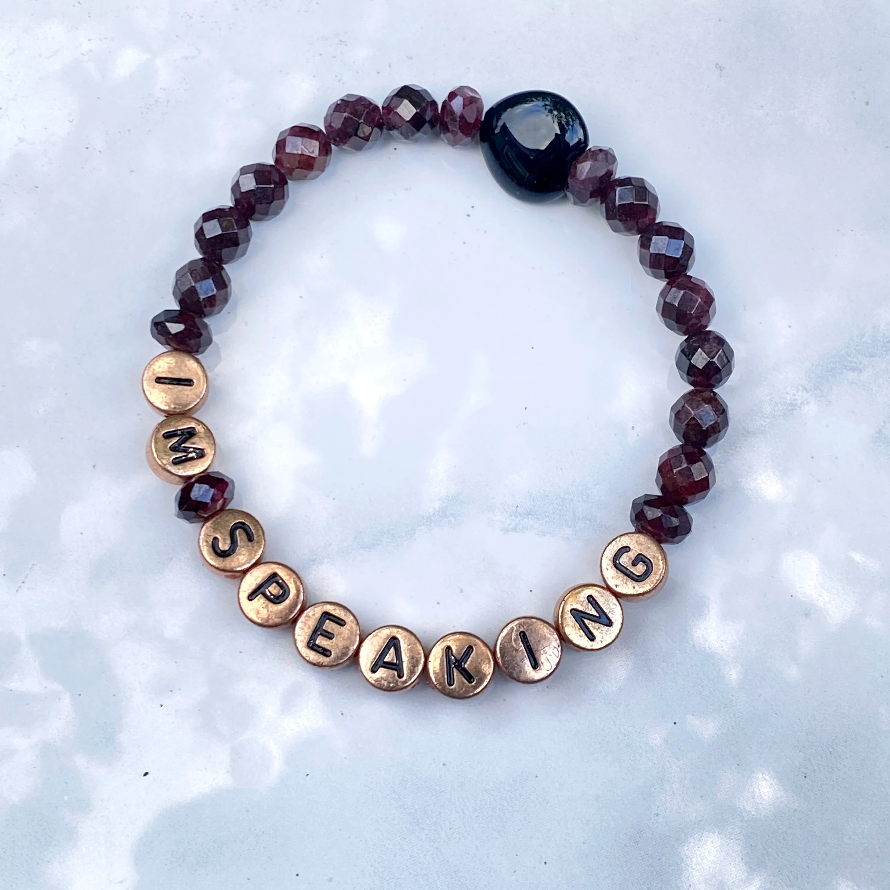 Women's "I'M SPEAKING" Gemstone Bracelets