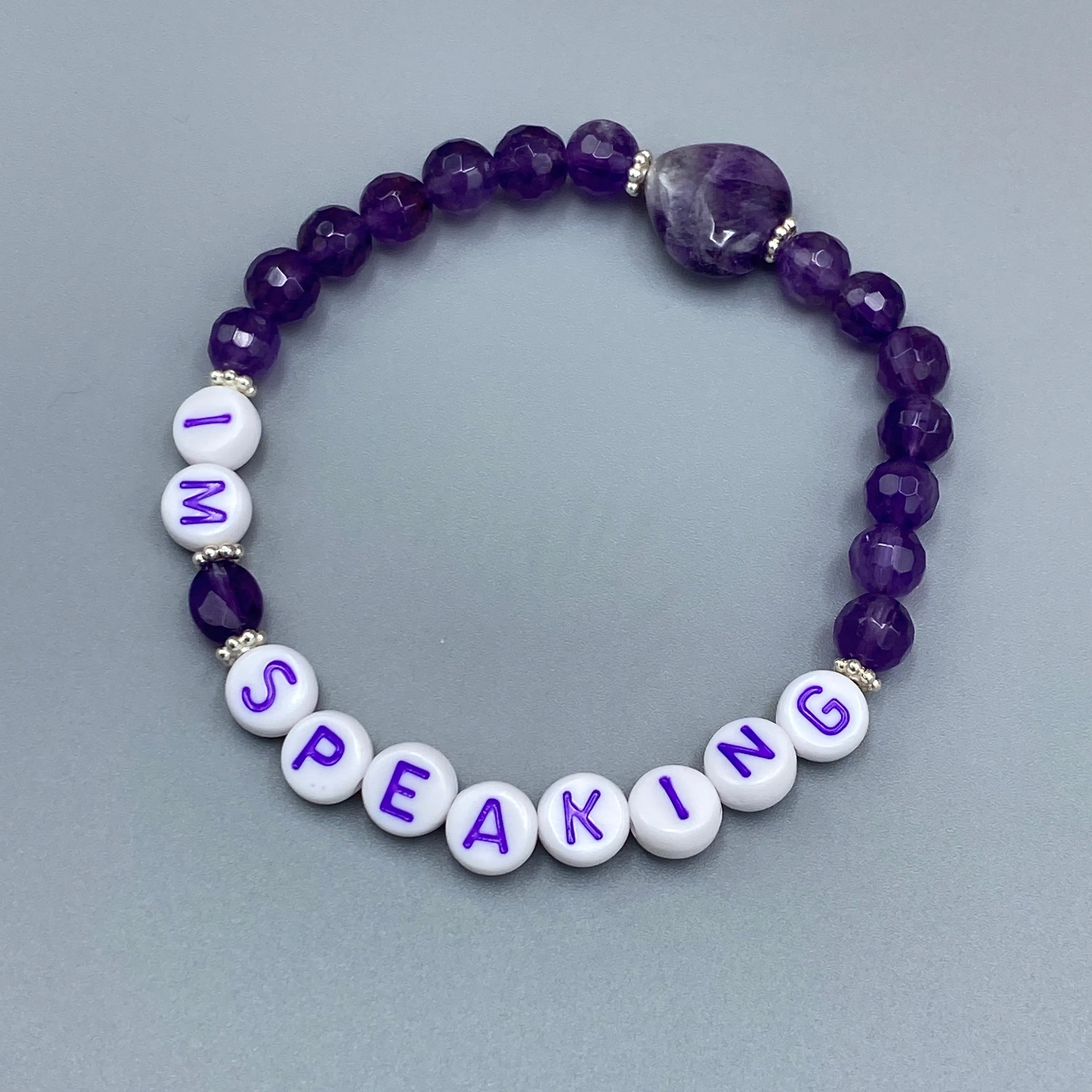 Women's "I'M SPEAKING" Gemstone Bracelets