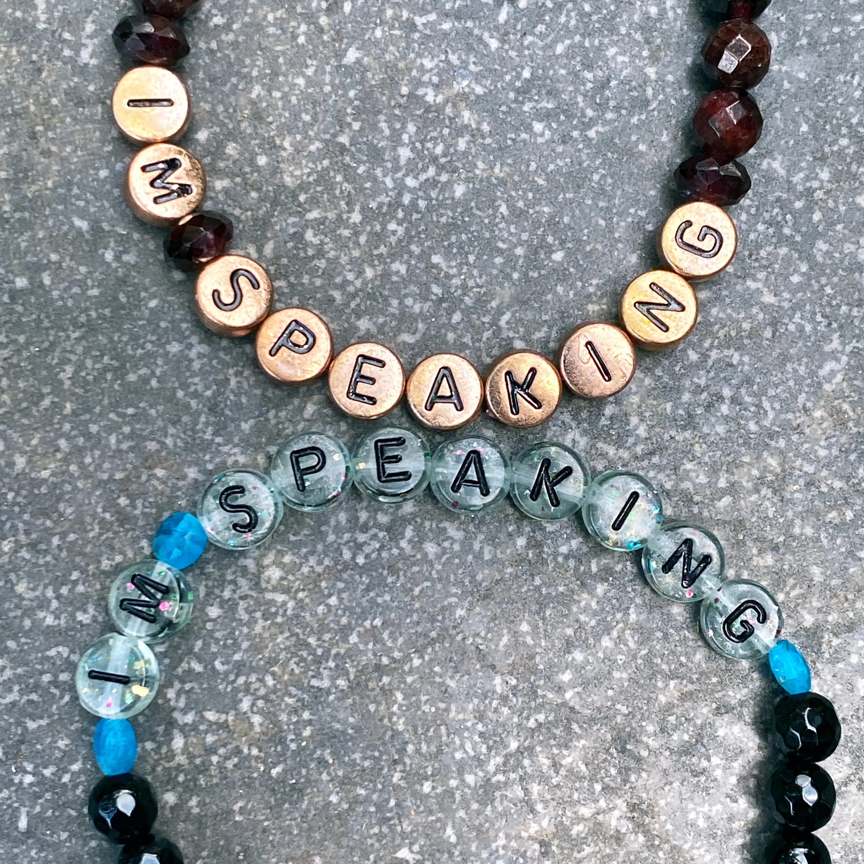 Women's "I'M SPEAKING" Gemstone Bracelets