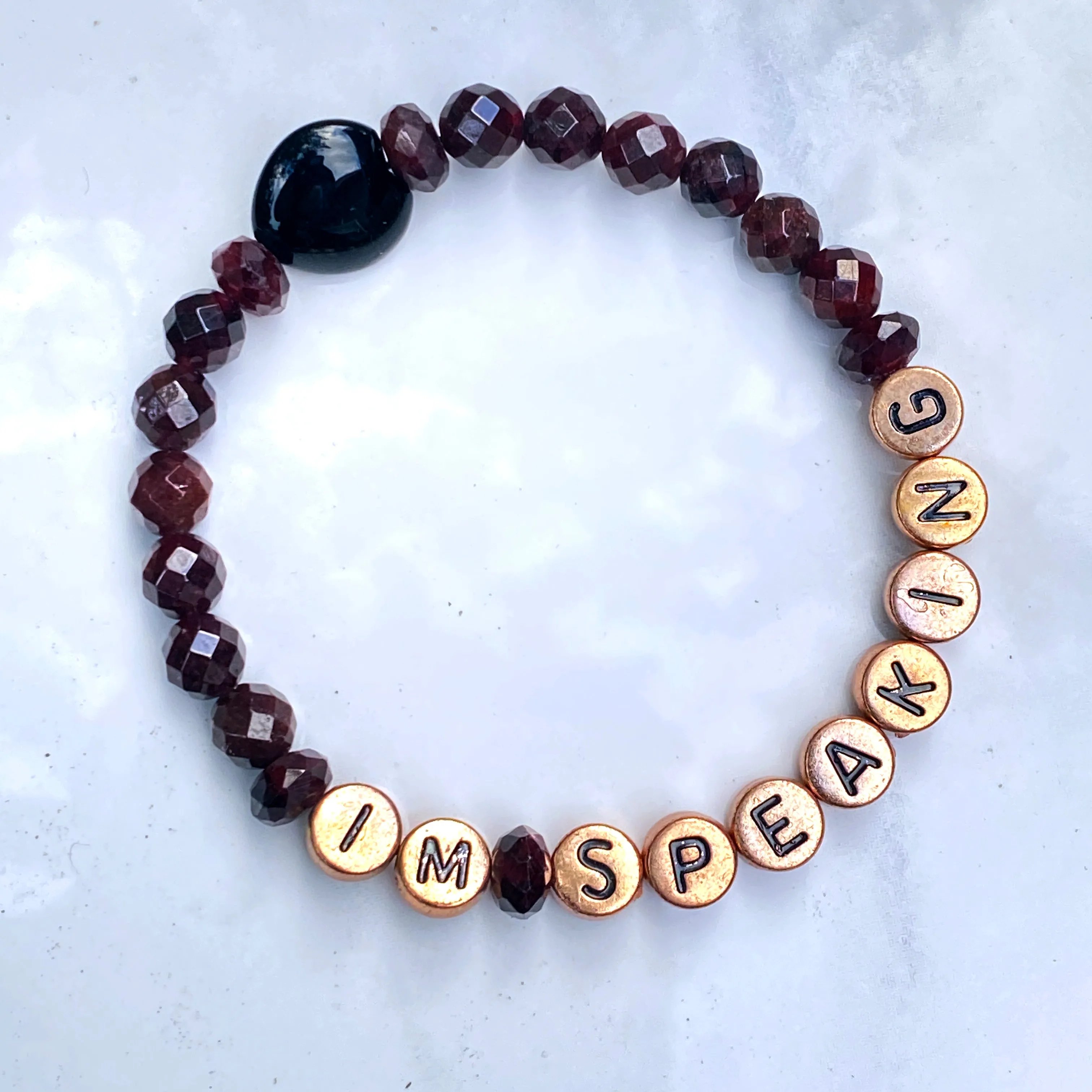 Women's "I'M SPEAKING" Gemstone Bracelets