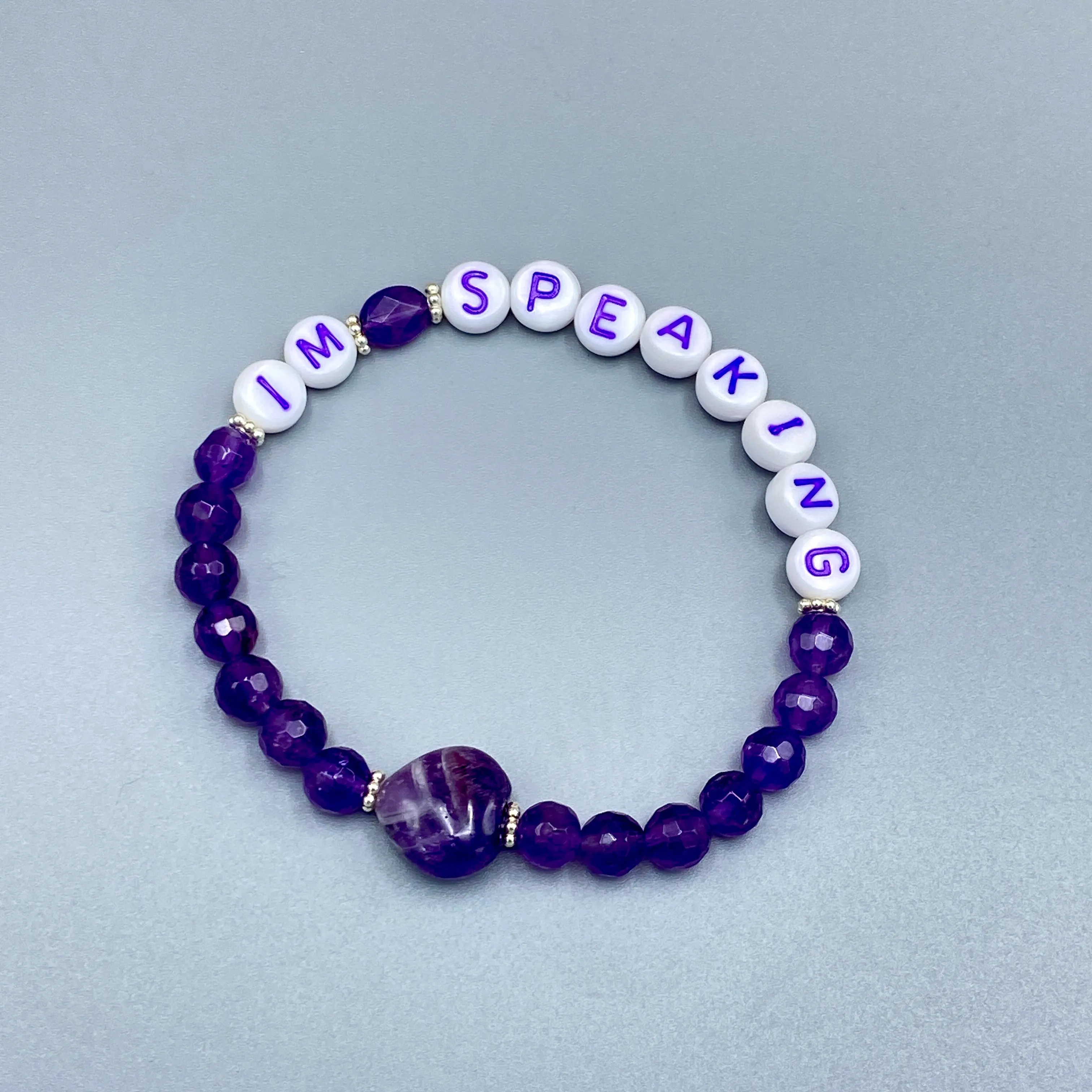 Women's "I'M SPEAKING" Gemstone Bracelets