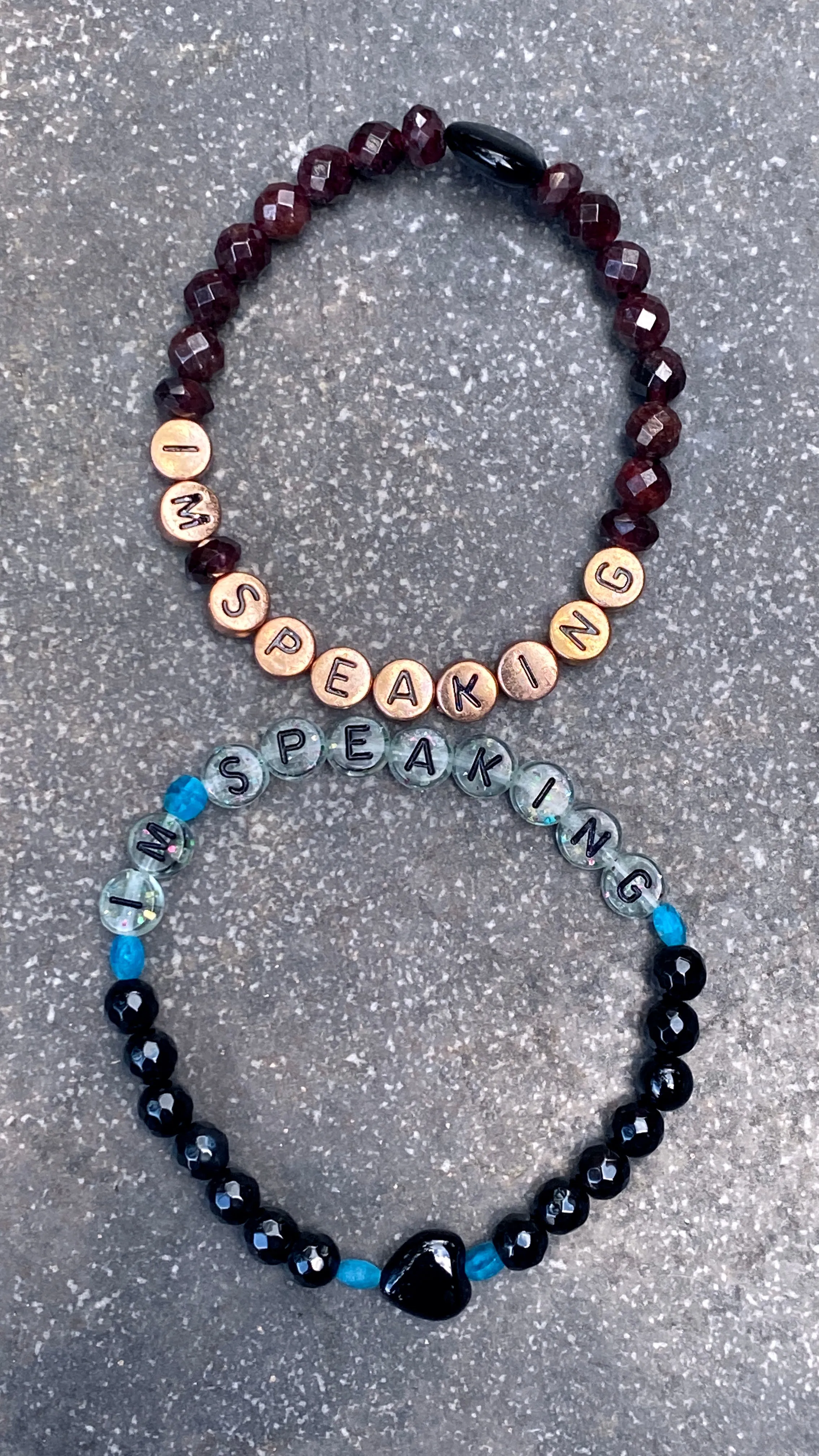 Women's "I'M SPEAKING" Gemstone Bracelets